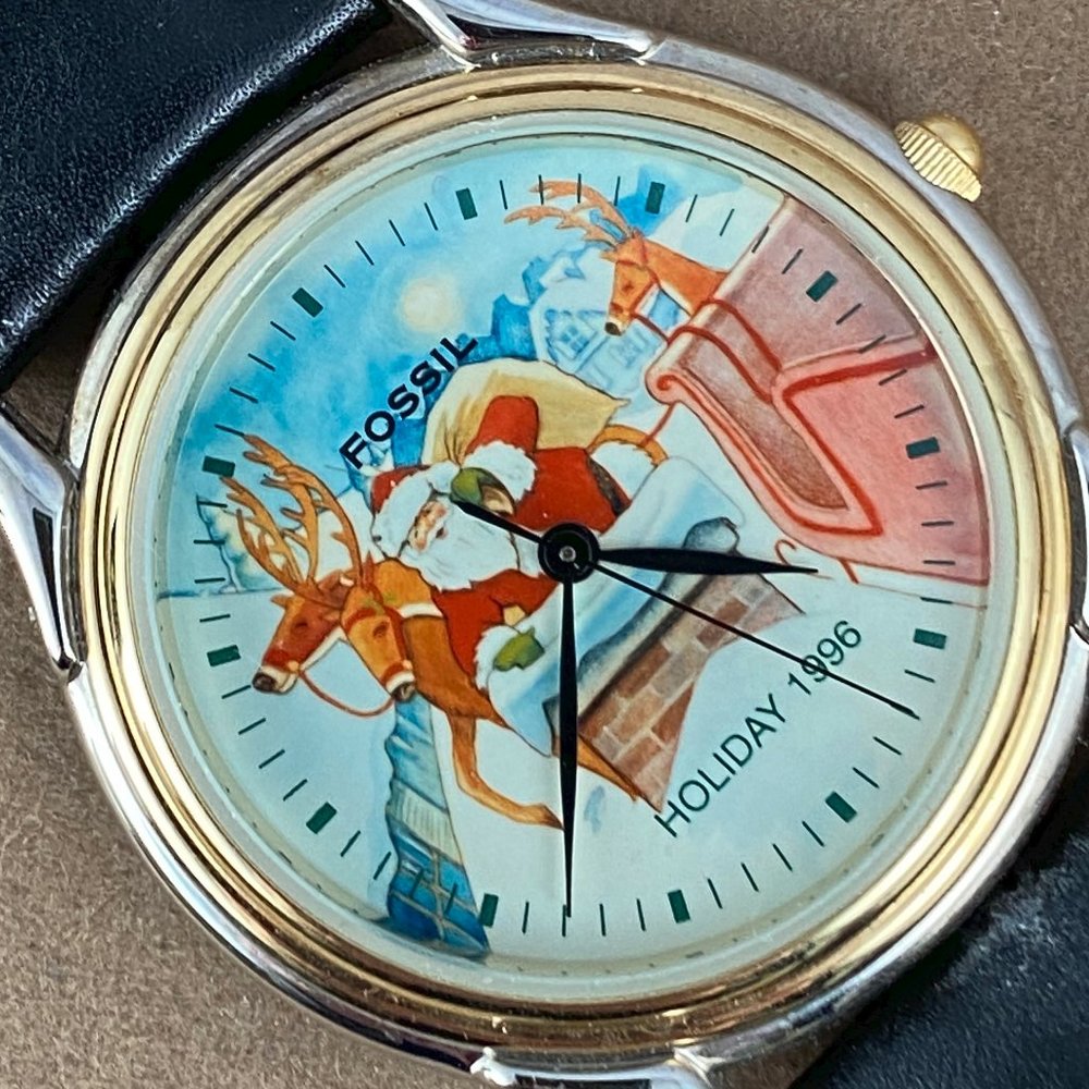 Vintage Limited Edition Fossil Christmas Watch